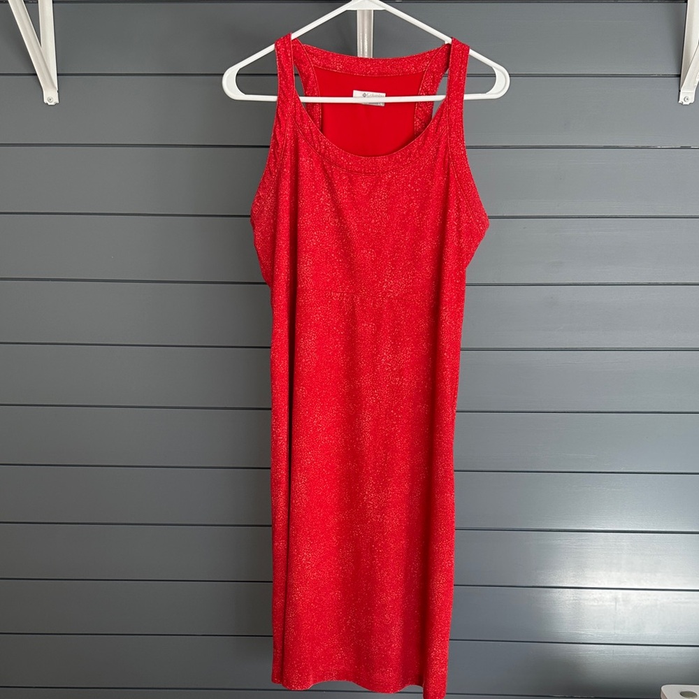 Sporty Columbia Red Sleeveless Dress